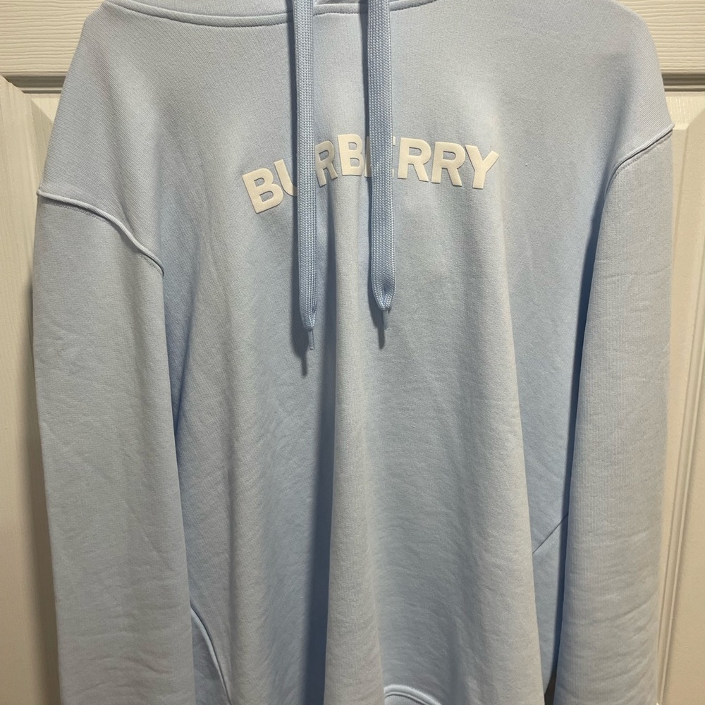 Burberry Logo Print Cotton Hoodie